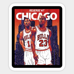 BASKETBALLART - JORDAN CHICAGO Sticker